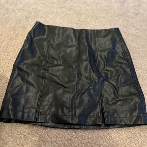 Leather skirt